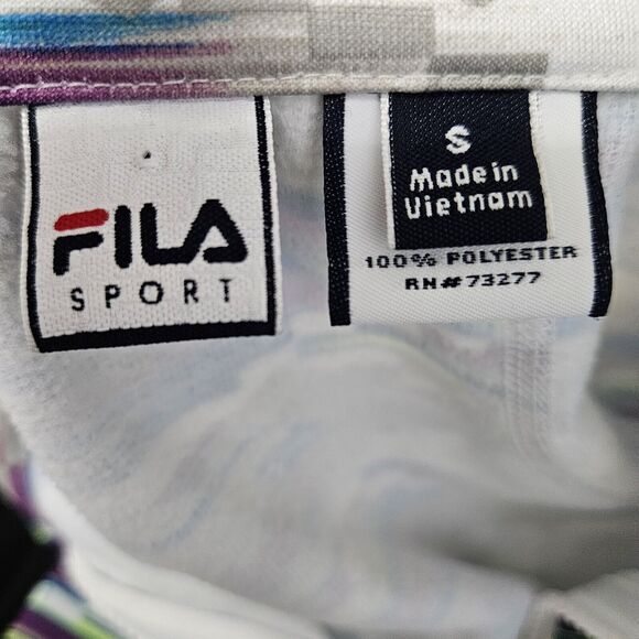 Fila Sport 1/4 Zip Pullover Women's Small Multicolor Pockets Activewear Aztec - Picture 2 of 9